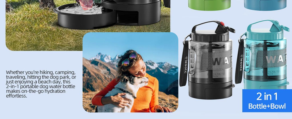 Lassot Portable Pull-out Water Bowl For Dogs, Large Capacity, Perfect