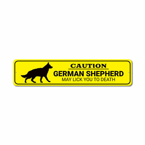 Caution German Shepherd Sign