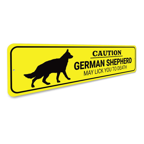 Caution German Shepherd Sign