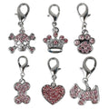 6pcs/lot Bling Rhinestone Dog Cat Collar