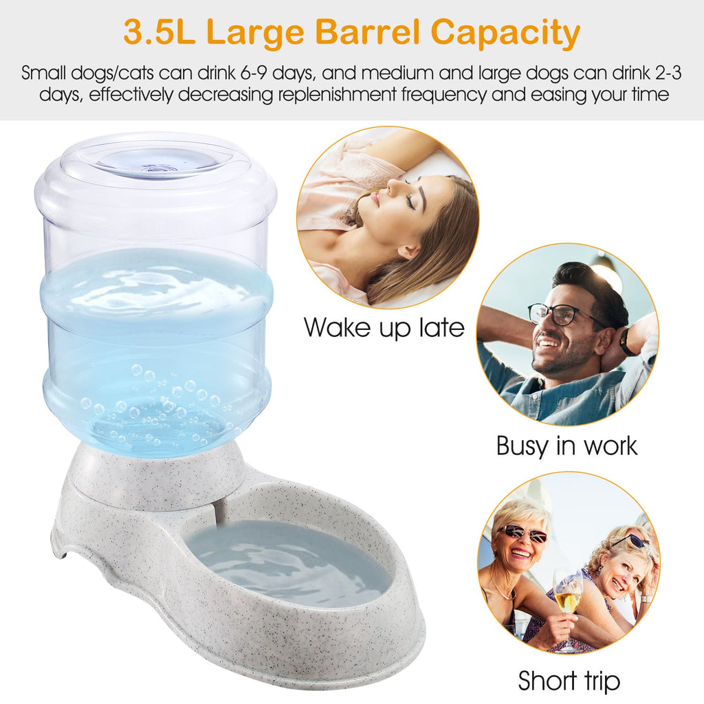 3.5L 1Gal Pet Water Dispenser Self-Dispensing Gravity Pets Water