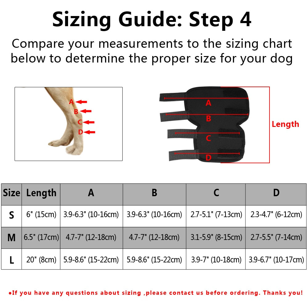 Dog Recovery Sleeve Knee Pad Large Dog Support