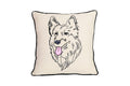 GERMAN SHEPHERD PORTRAIT DOG PILLOW