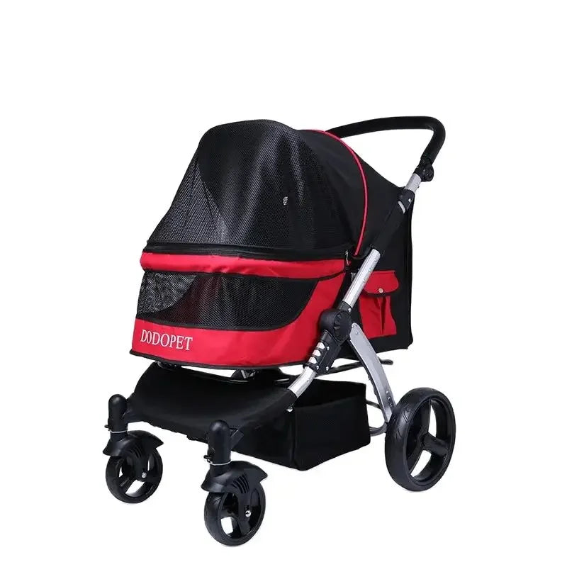 Foldable Large Size Luxury Pet Cart Large Dog Cart Multiple Cats for
