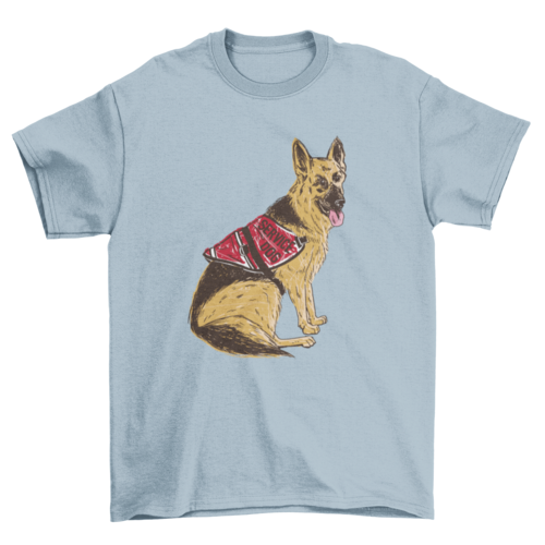 German shepherd service dog t-shirt