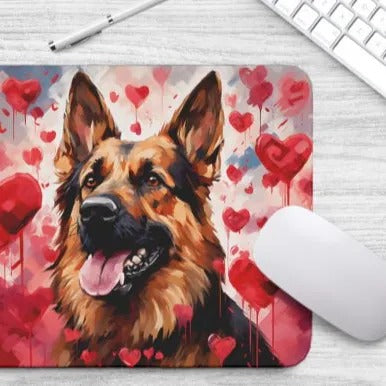 Sweetheart Dog German Shepherd Non-Slip Rubber Mousepad
