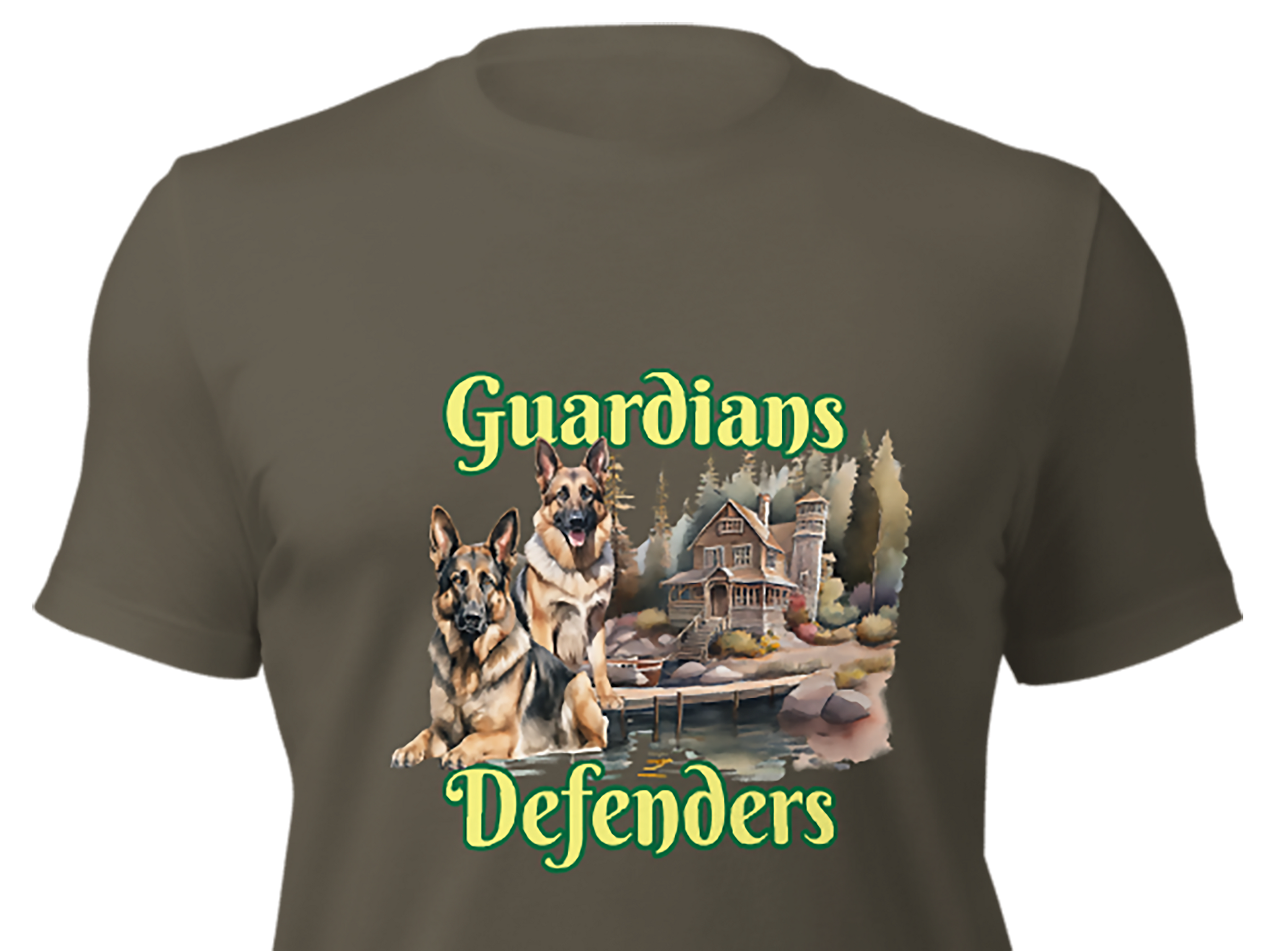 Unisex "Guardians and Defenders" German Shepherd Pet Dog T-Shirt