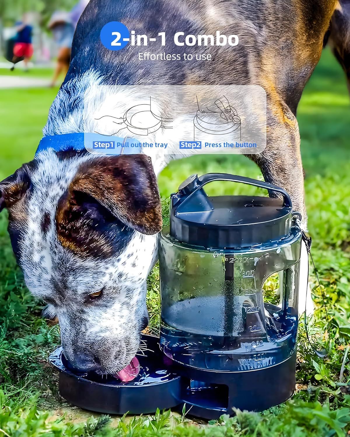 Lassot Portable Pull-out Water Bowl For Dogs, Large Capacity, Perfect