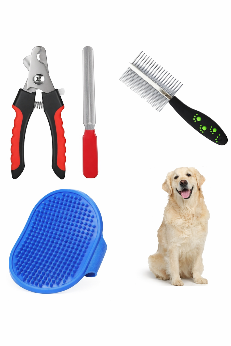 4-Piece Professional Pet Grooming and Nail Kit