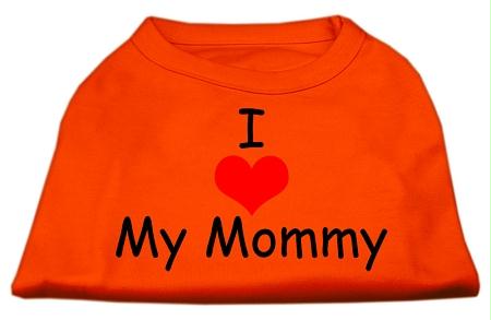 Mirage Pet Products 51-35 MDOR I Love My Mommy Screen Print Shirts Ora